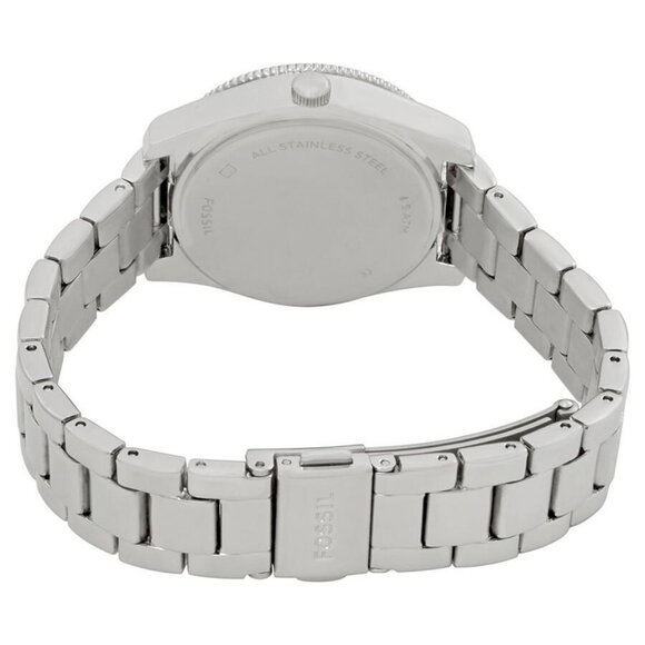 NWT Authentic Fossil Scarlette Crystal Silver Dial Women's Watch - Picture 3 of 3